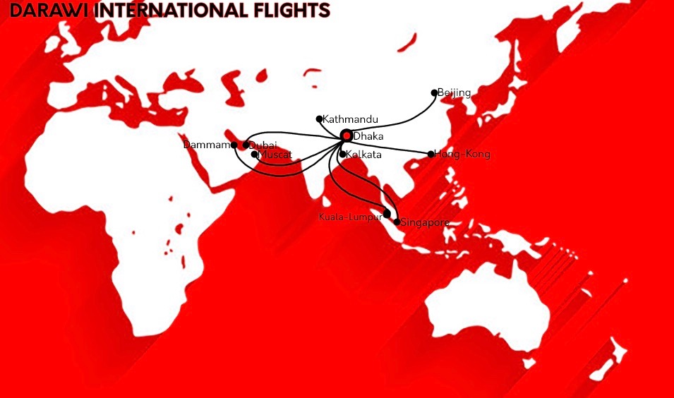 Flights map